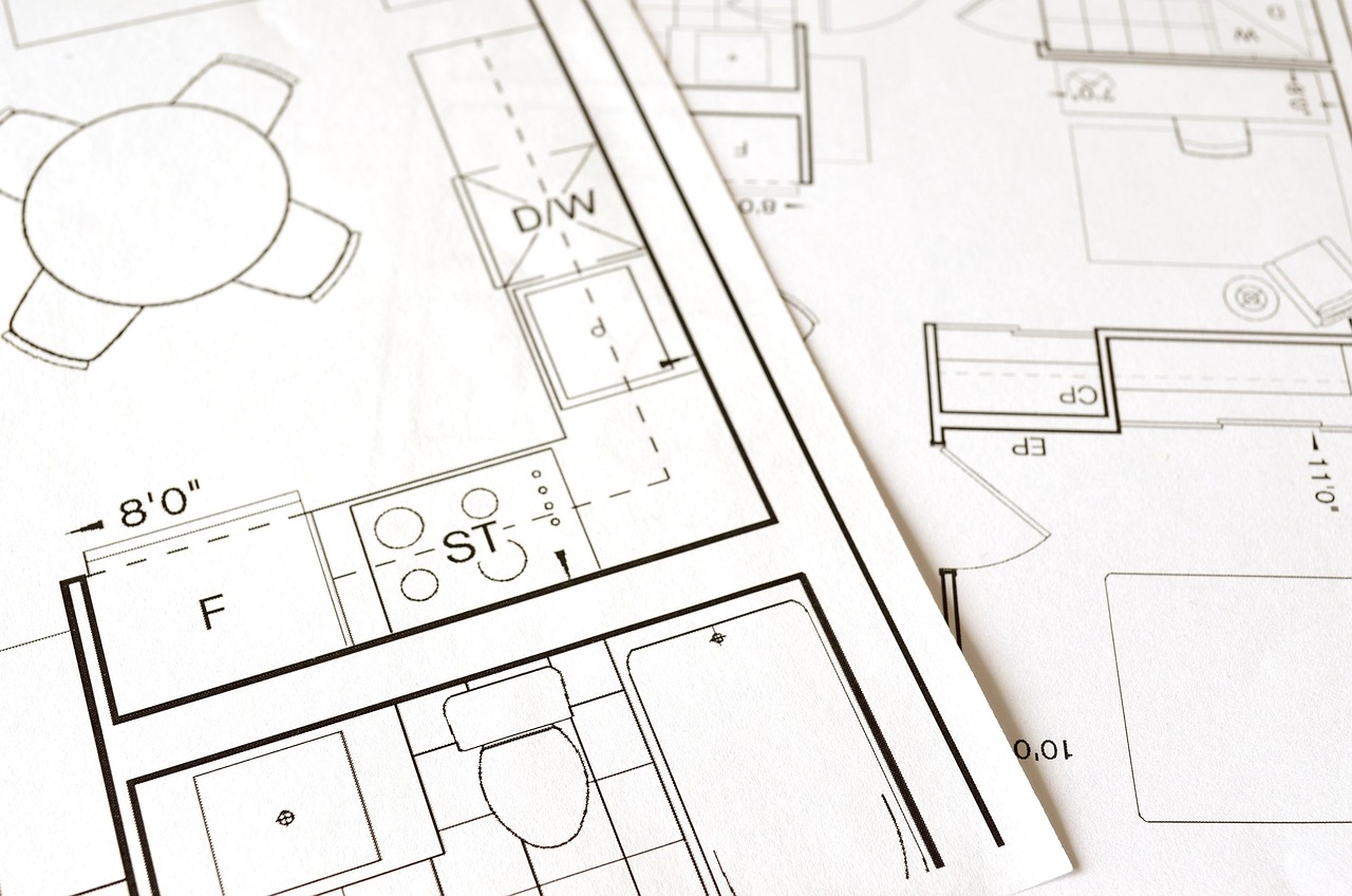 Plan de salle de bain utilisé pour établir un devis de rénovation détaillé et personnalisé